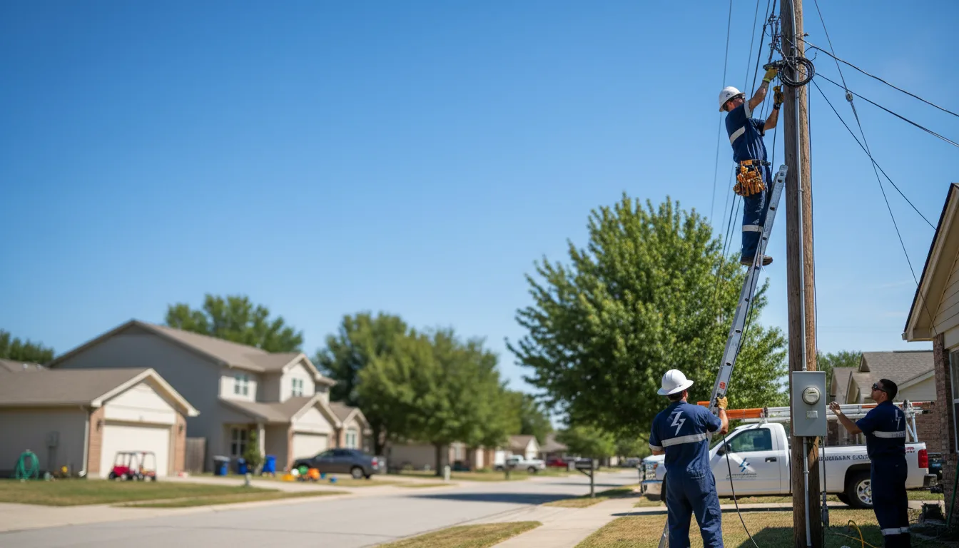 Residential electrician providing installation services in Fairview, SD